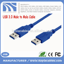 Factory Sell Super Speed blue USB 3.0 cable male to male 0.35M 0.5M 1M 1.5M 2M